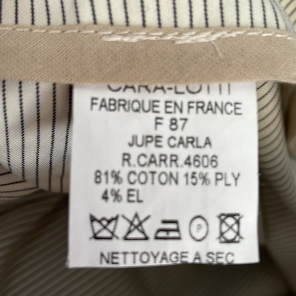 CARA LOTTI vintage jacket and skirt - black and cream, size S, VGC - Picture 14 of 16